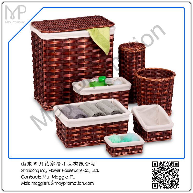 Storage Basket Set - Honey Brown Features