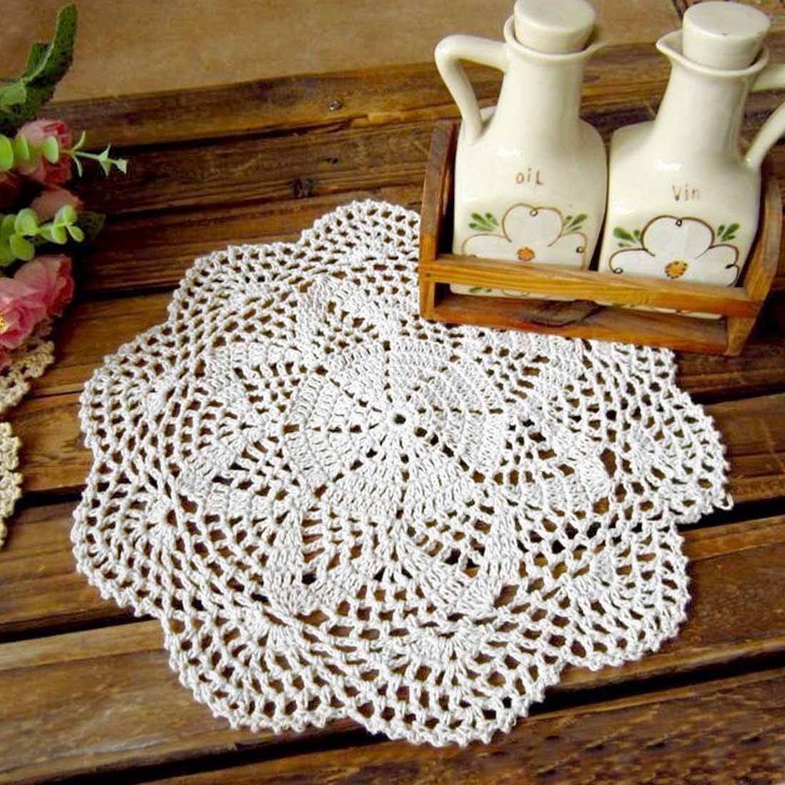 crocheted mat animal dolls doily crocheted placemat