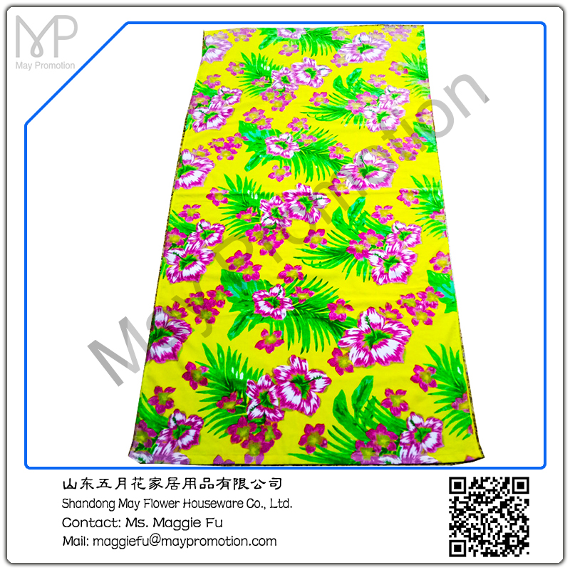 xinjiang cotton velour reactive printing beach towel 